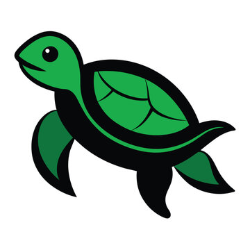 solid color turtle design