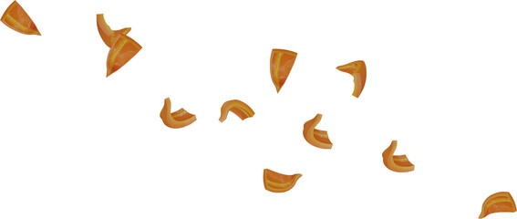 Fototapeta premium orange color paprika sliced