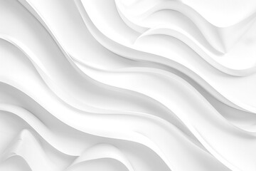 Abstract white elegant trendy background with soft curves - obrazy, fototapety, plakaty