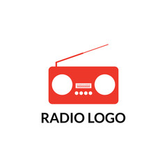 radio logo icon vector illustration