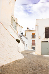 Casas blancas en las calles de Serón, Almería