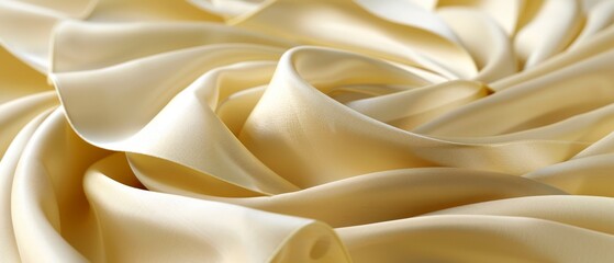   A tight shot of a soft, white fabric with its pliable texture evident in the close-up, accompanied by intricate folds - obrazy, fototapety, plakaty