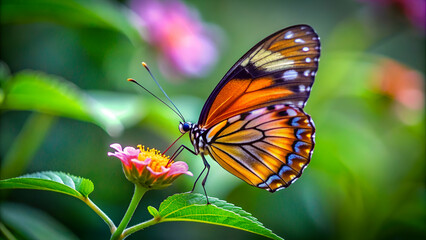 Obraz premium Multi colored butterfly