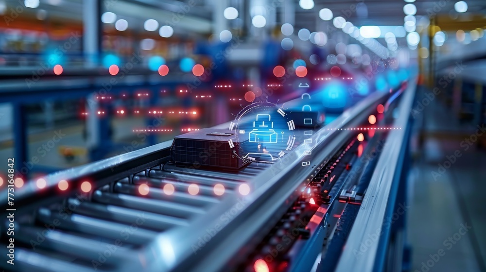 Poster dive into the industrial iot, optimized factory automation and data management
