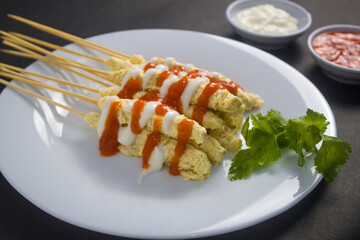 Telur gulung, street food from Indonesia