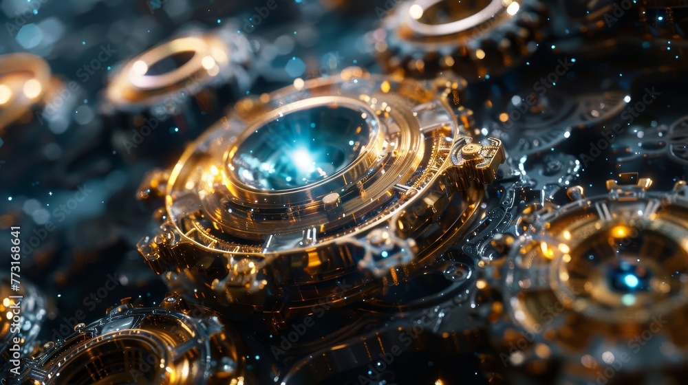 Poster the intricate system of a clockwork universe