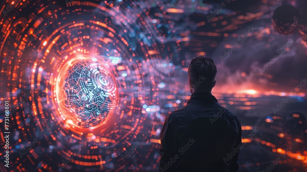 Poster the silence of a quantum computer contemplating the universe