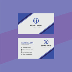 Professional business card template design