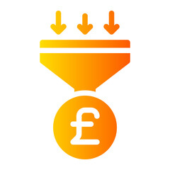 currency gradient icon
