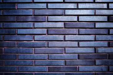Black slim shaped brick wall texture backdrop