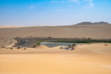 Fototapeta na wymiar Desert sands and dunes, Siwa Oasis, Libyan Desert, Egypt