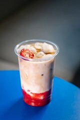 Iced coffee and berry
