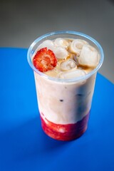 Iced coffee and berry