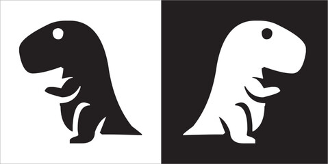 Illustration vector graphics of dinosaur icon