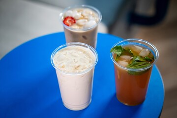 iced coffee and iced tea