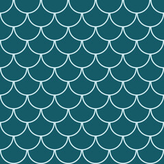 Tail seamless mermaid background with a pattern of fish scales