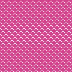 Tail seamless pink mermaid background with a pattern of fish scales © Tanita