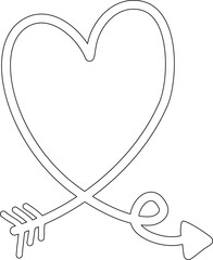 Set of arrow, hand drawn icons