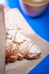 croissant and cappuccino