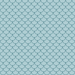 Tail seamless mermaid background with a pattern of fish scales © Tanita