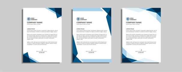 modern corporate letterhead template design