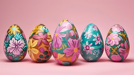 Fototapeta na wymiar Create an intricate 3D Easter Egg design with hidden festival motifs