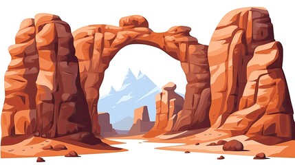 stone canyons. AI illustration