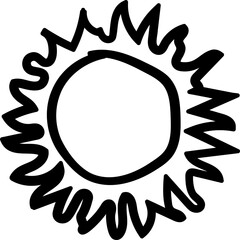 Set of sun icons - vector