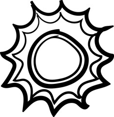 Set of sun icons - vector