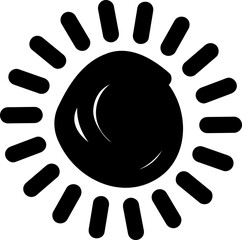 Set of sun icons - vector