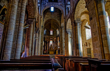 L'église Notre-Dame de Saint-Saturnin, Saint-Saturnin , Puy de -Dôme, Auvergne, France