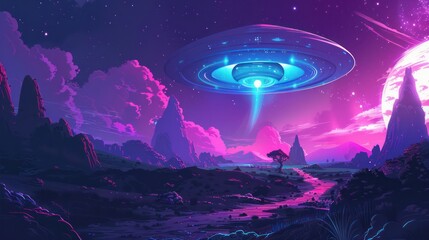 Design Poster of Unidentified Flying Object