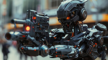 Fototapeta premium The Futuristic Warfare