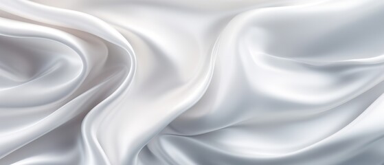 Fototapeta premium white silk satin fabric abstract background