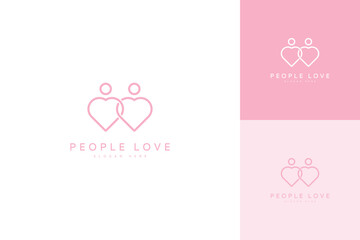 people love logo icon symbol heart vector design