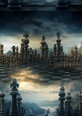 Checkmate Celebration: Seamless Pattern for International Chess Day