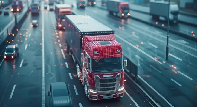 Optimizing Logistics Utilizing Technology to Efficiently Monitor Fleet of Trucks, Telematics, GPS Tracking, Fleet Management Software for Enhanced Operations
