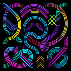 neon abstract background