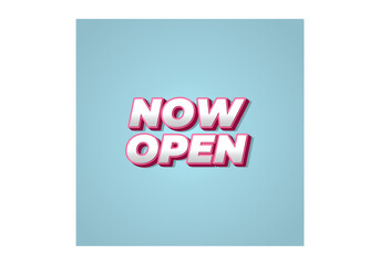 Now open. Text effect in 3d look with eye catching colors