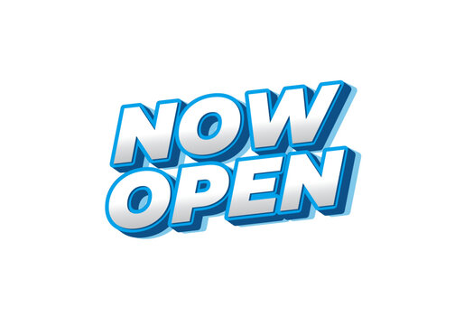 Now open. Text effect in 3d look with eye catching colors
