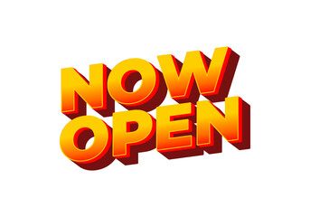 Now open. Text effect in 3d look with eye catching colors