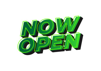 Now open. Text effect in 3d look with eye catching colors
