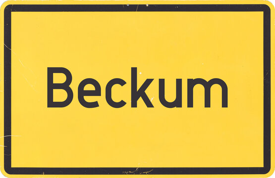 Ortsschild Beckum