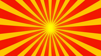 Retro background with rays or stripes in the center. Sunburst or sun burst retro background. yellow and red retro burst.	