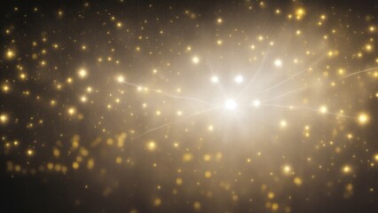 Asymmetric Gray light burst, rays of lights on dark Maroon background with the color of yellow, golden sparkling and bokeh