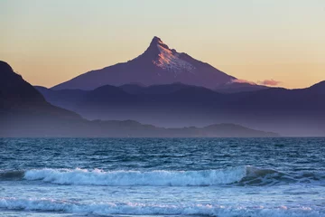 Wandcirkels plexiglas Chile coast © Galyna Andrushko