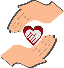 Hand Love Charity Icon 