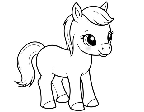 the horse coloring page from my little pony