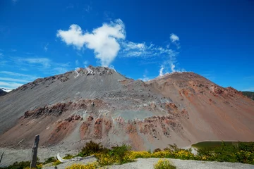 Wandcirkels aluminium Volcano in Chile © Galyna Andrushko