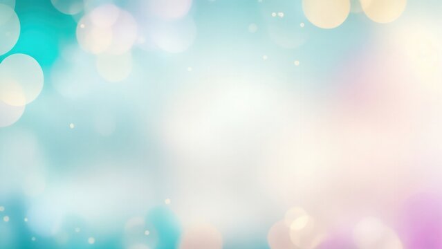 Pastel Black, Teal, gold yellow, white silver, pale pink Abstract blur bokeh banner background